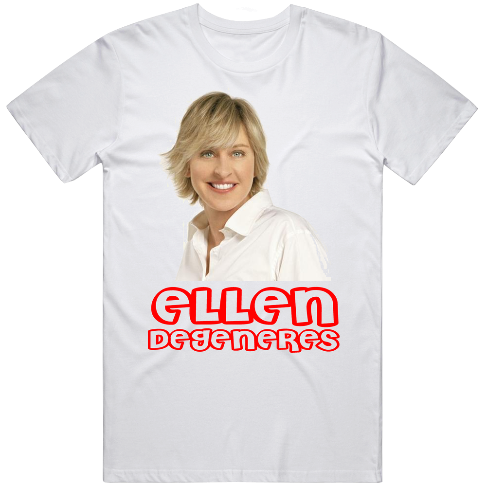 Ellen Degeneres Comedian Mens Cotton Tee T Shirt Ellen Degeneres Comedian Mens Cotton Tee T Shirt