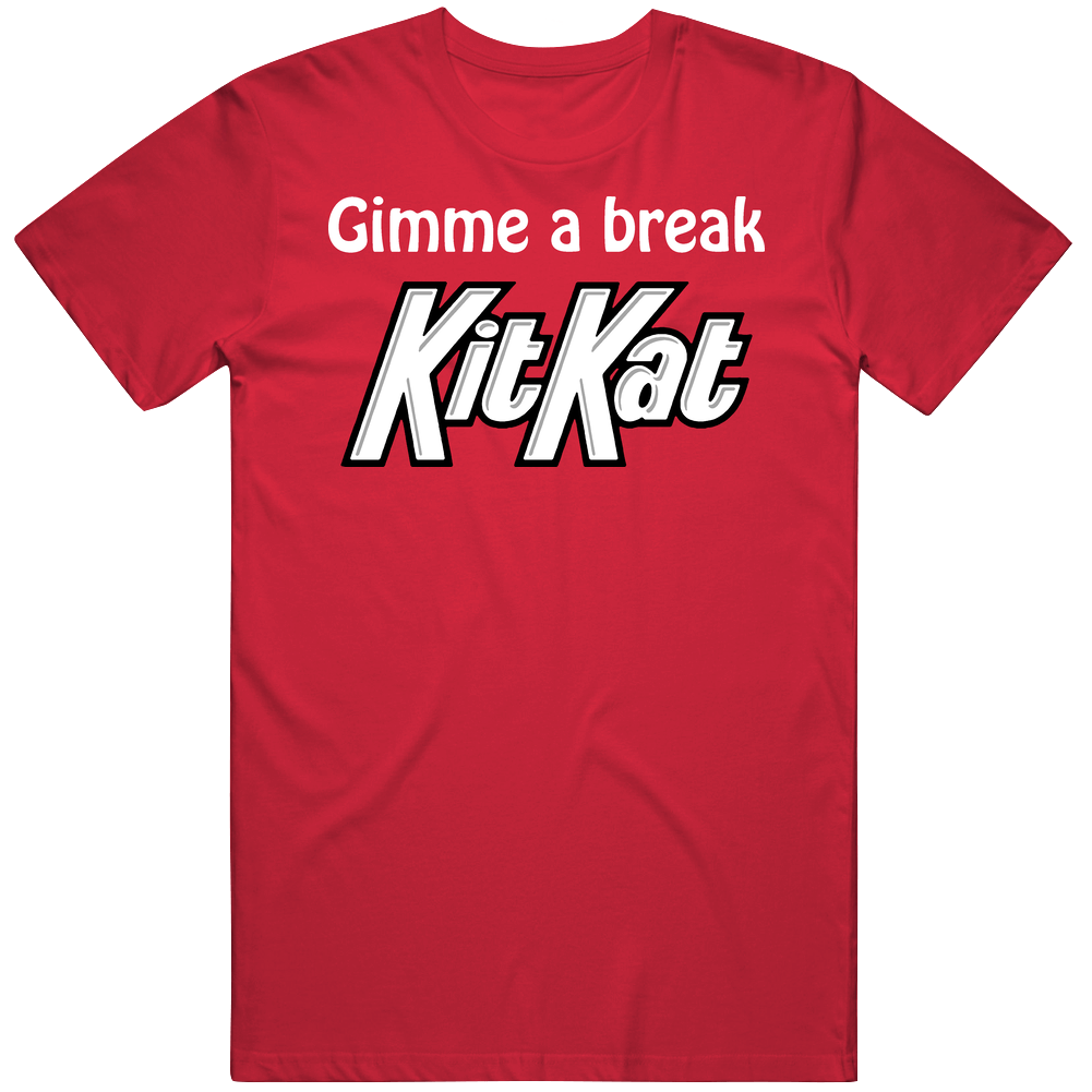 Gimme A Break Kit Kat Candy Mens Cotton Tee T Shirt