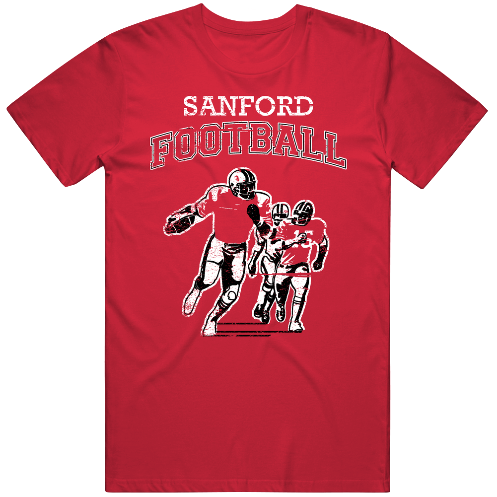 Sanford Football Local Sports League Mens Cotton Tee T Shirt