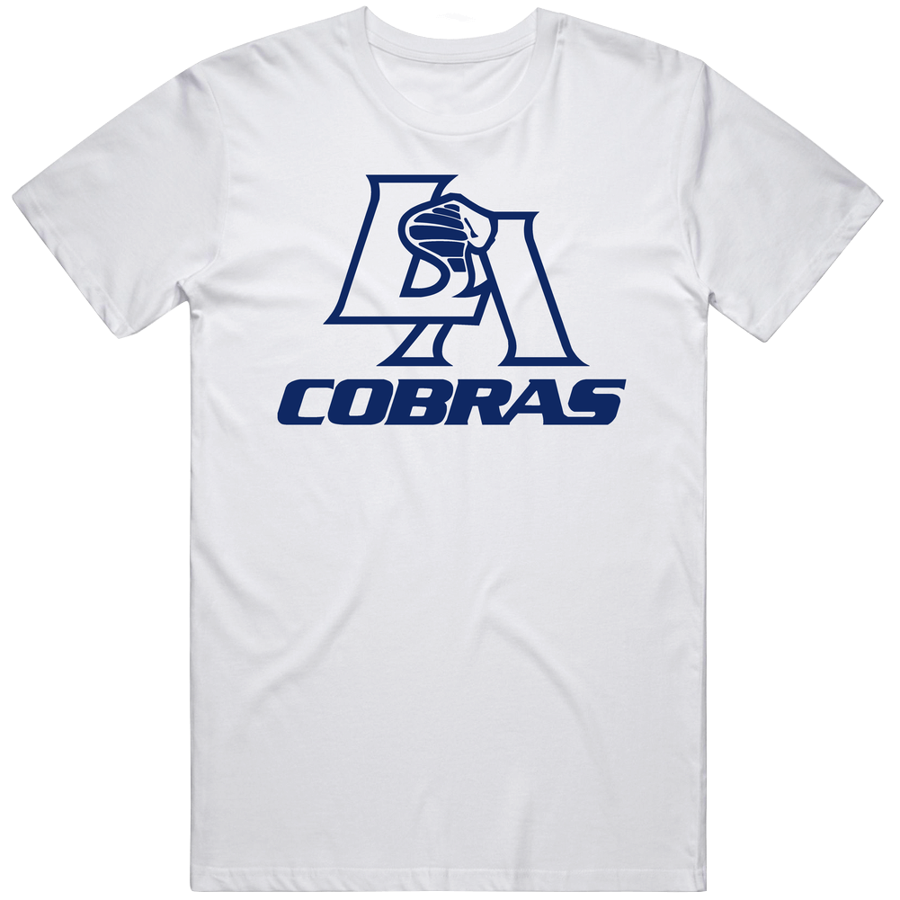 Los Angeles Cobras Arena Football League Team Sports Fan Logo Mens Cotton Tee T Shirt Los Angeles Cobras Arena Football League Team Sports Fan Logo Mens Cotton Tee T Shirt