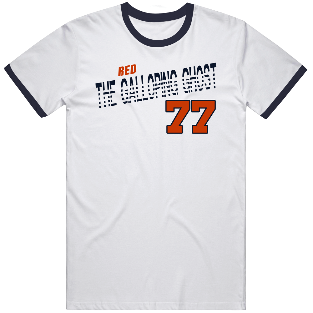 Red Grange 77 The Galloping Ghost Favorite Player Football Mens Cotton Tee T Shirt