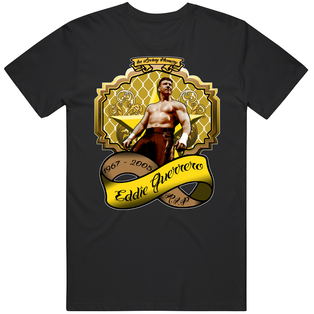 Eddie Guerrero Wrestling Tribute Mens Cotton Tee T Shirt Eddie Guerrero Wrestling Tribute Mens Cotton Tee T Shirt