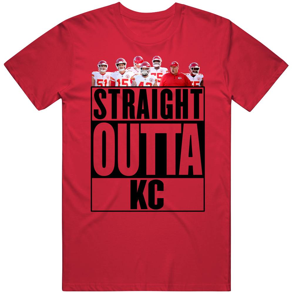 Straight Outta Kc Coach Players Kansas City Football Fan Mens Cotton Tee T Shirt Straight Outta Kc Coach Players Kansas City Football Fan Mens Cotton Tee T Shirt
