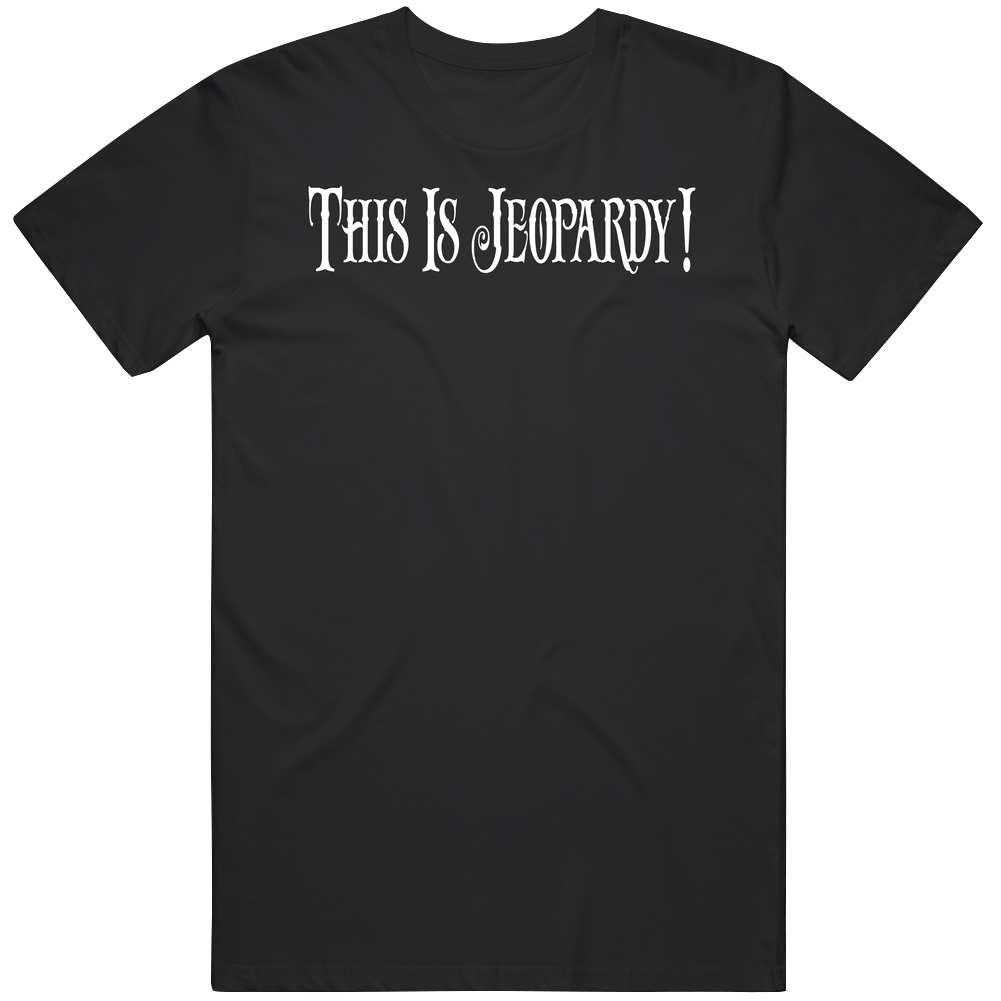 This Is Jeopardy Tv Game Show Fan Mens Cotton Tee T Shirt This Is Jeopardy Tv Game Show Fan Mens Cotton Tee T Shirt