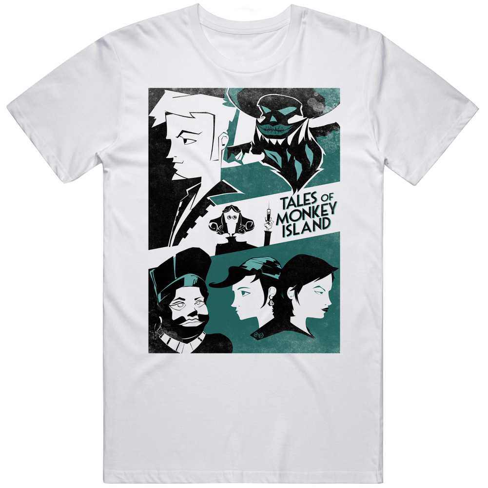 Tales Of Monkey Island Video Game Movie Mens Cotton Tee T Shirt Tales Of Monkey Island Video Game Movie Mens Cotton Tee T Shirt