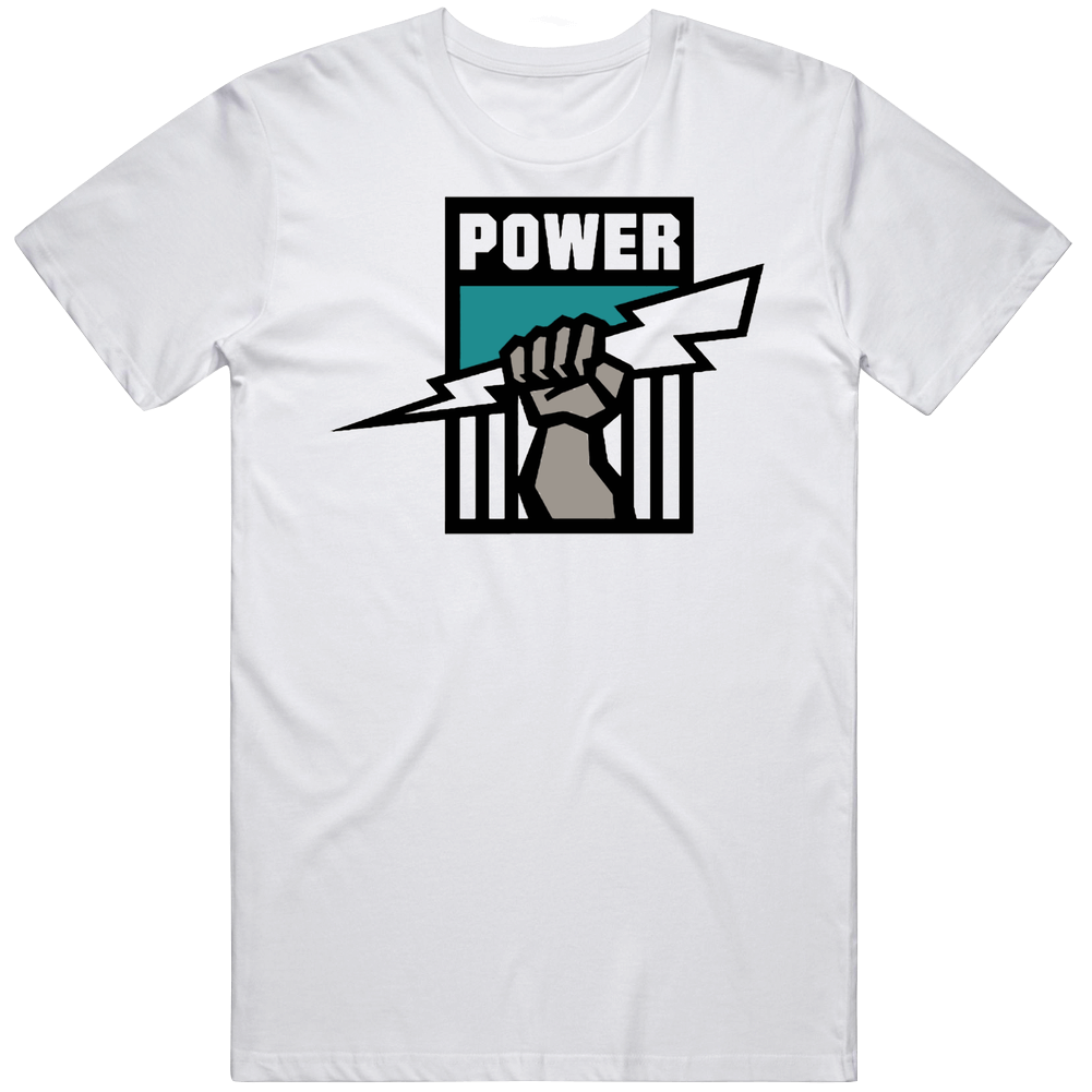 Power Port Adelaide Football Sport Mens Cotton Tee T Shirt Power Port Adelaide Football Sport Mens Cotton Tee T Shirt