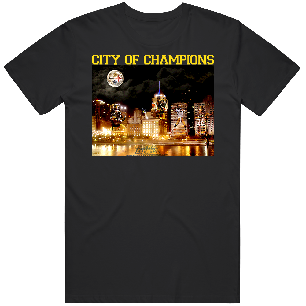 Pittsburgh City Of Champions Mens Cotton Tee T Shirt