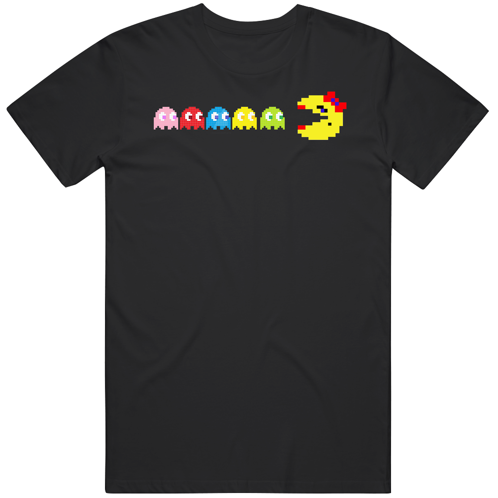 Ms Pac Man Funny Arcade Game Mens Cotton Tee T Shirt Ms Pac Man Funny Arcade Game Mens Cotton Tee T Shirt