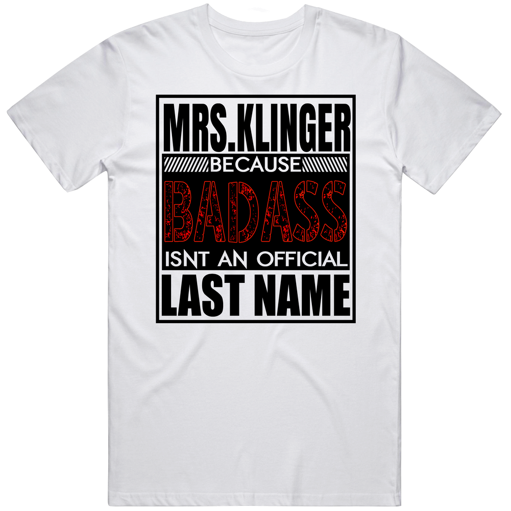 Because Badass Official Last Name Funny Cool Mens Cotton Tee T Shirt Because Badass Official Last Name Funny Cool Mens Cotton Tee T Shirt