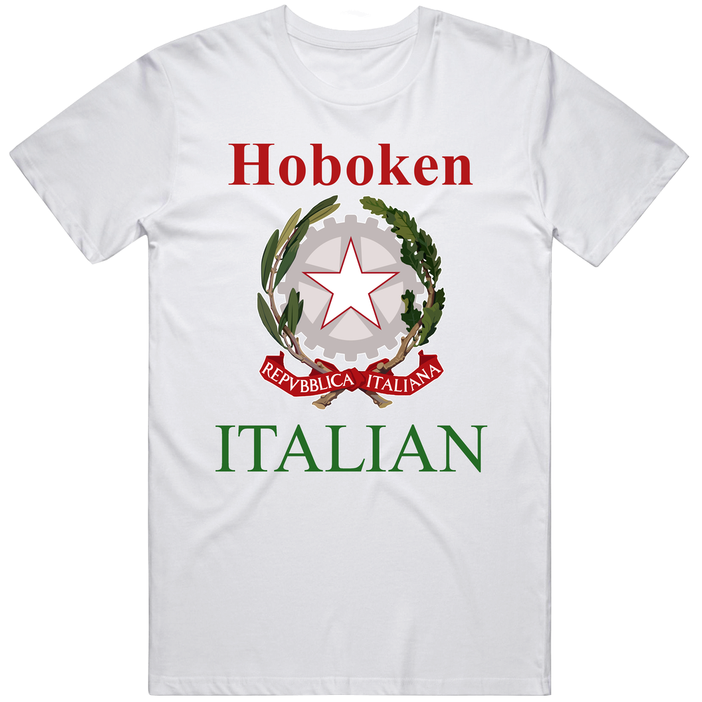 Hoboken Italian Custom Mens Cotton Tee T Shirt Hoboken Italian Custom Mens Cotton Tee T Shirt