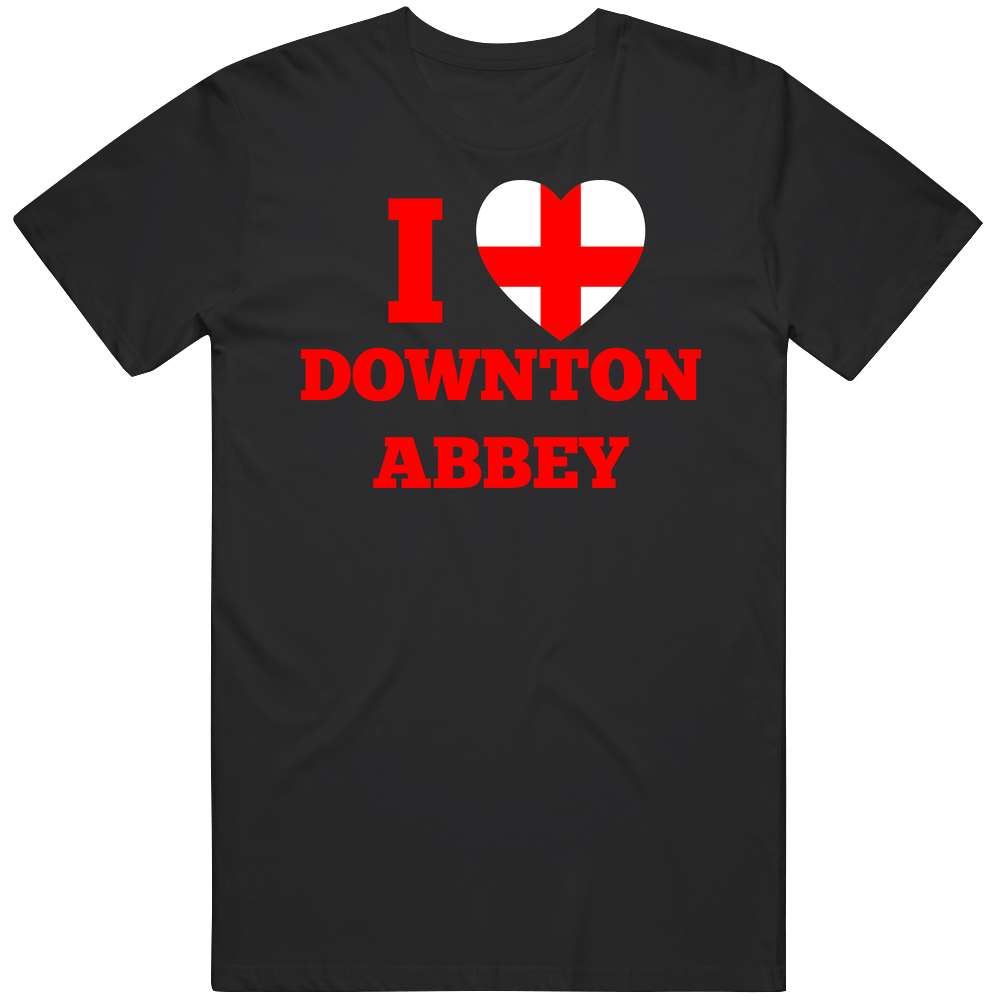 I Heart Love Downton Abbey Tv Show Fan Mens Cotton Tee T Shirt