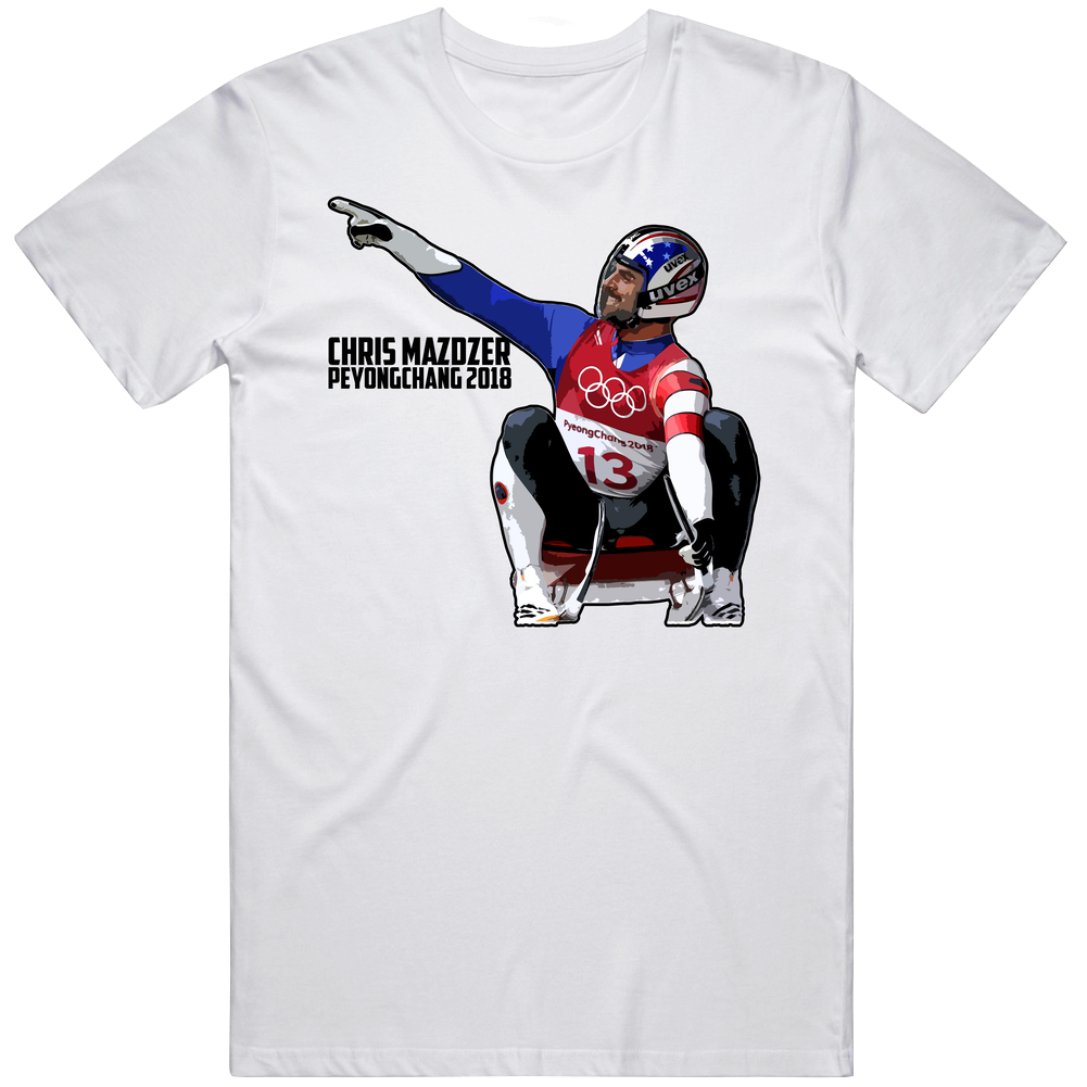 Cool Chris Mazdzer Peyongchang 2018 Luge Usa Olympics Fan Mens Cotton Tee T Shirt Cool Chris Mazdzer Peyongchang 2018 Luge Usa Olympics Fan Mens Cotton Tee T Shirt