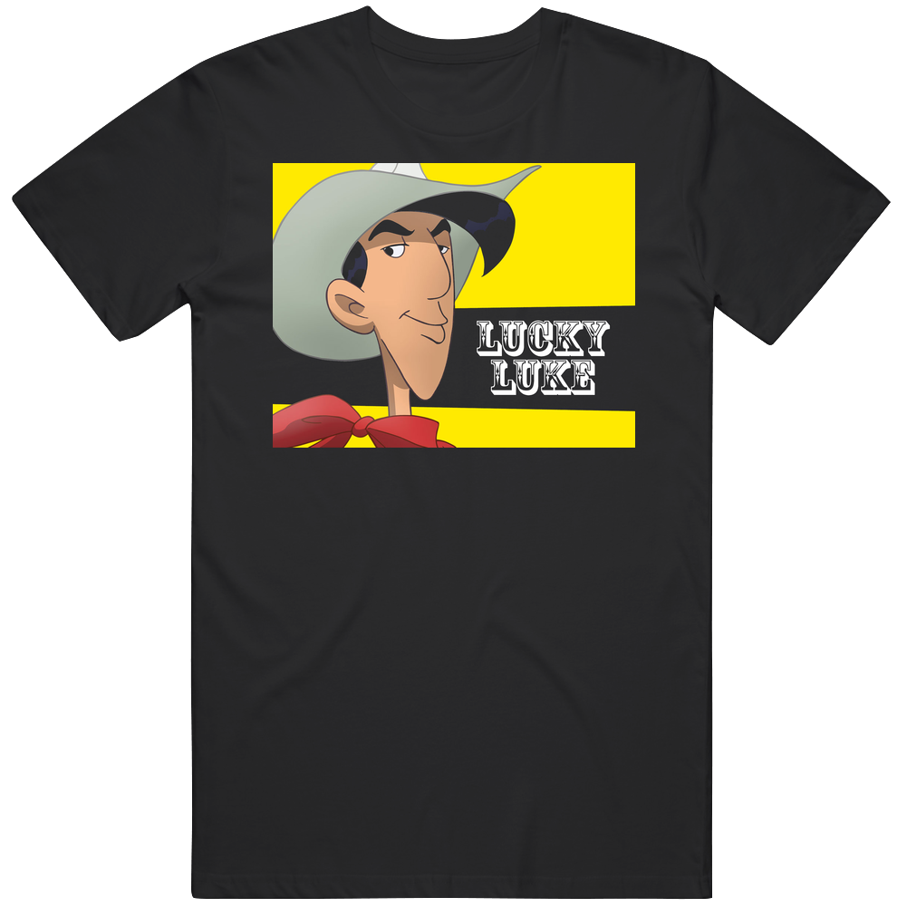 Lucky Luke Cartoon Comic Mens Cotton Tee T Shirt Lucky Luke Cartoon Comic Mens Cotton Tee T Shirt
