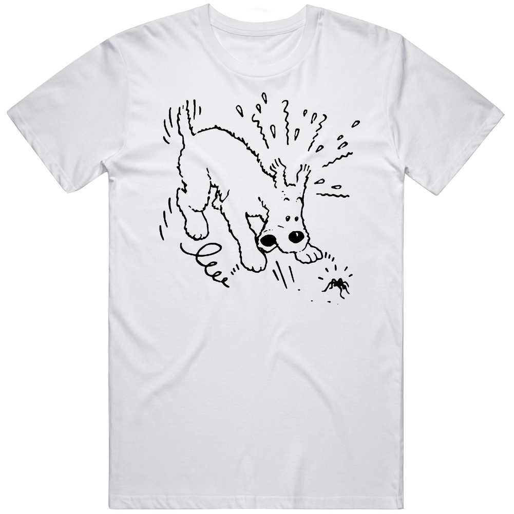 Snowy Tintin Cartoon Comic Mens Cotton Tee T Shirt Snowy Tintin Cartoon Comic Mens Cotton Tee T Shirt