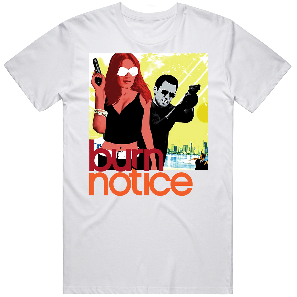 Burn Notice Us Spy Micheal Westen Usa Nostalgic Tee Mens Cotton Tee T Shirt