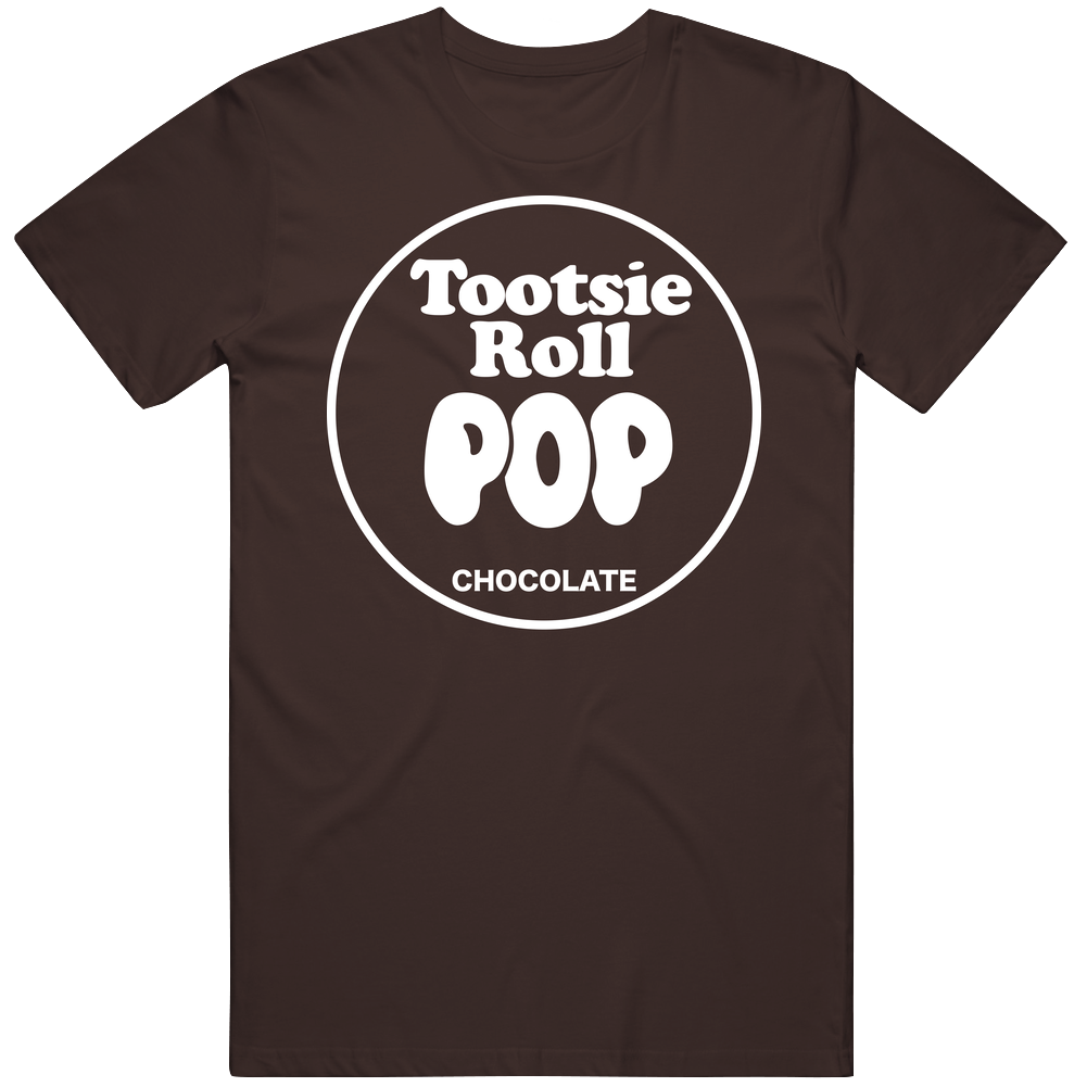 Chocolate Tootsie Roll Pop Funny Halloween Mens Soft Cotton Tee T Shirt