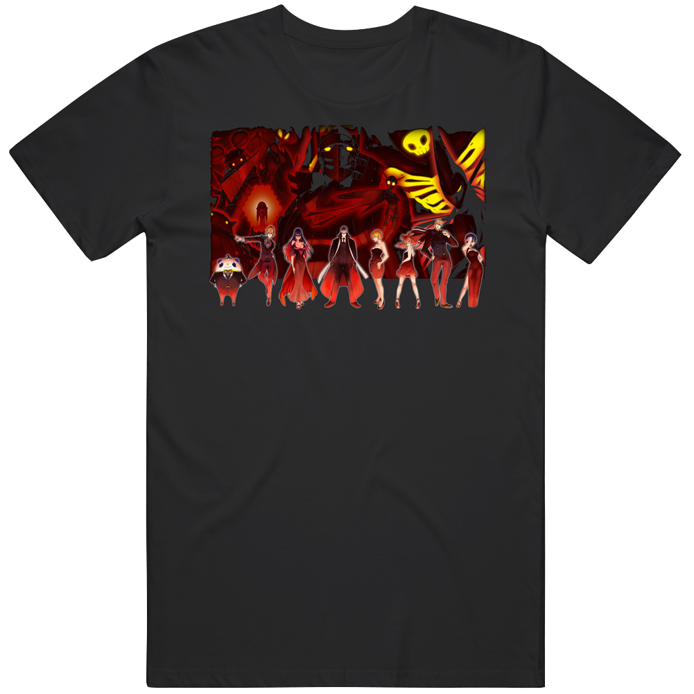 Persona Rpg Video Game Mens Soft Cotton Tee T Shirt