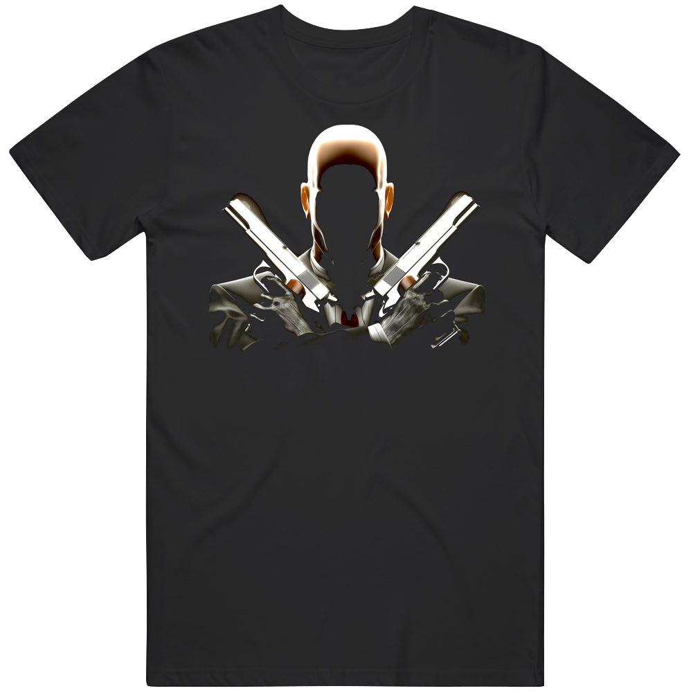 Cool Hitman Video Game Mens Soft Cotton Tee T Shirt