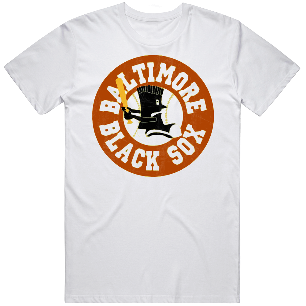 Negro League Baseball Baltimore Black Sox Mens Soft Cotton Tee T Shirt Negro League Baseball Baltimore Black Sox Mens Soft Cotton Tee T Shirt