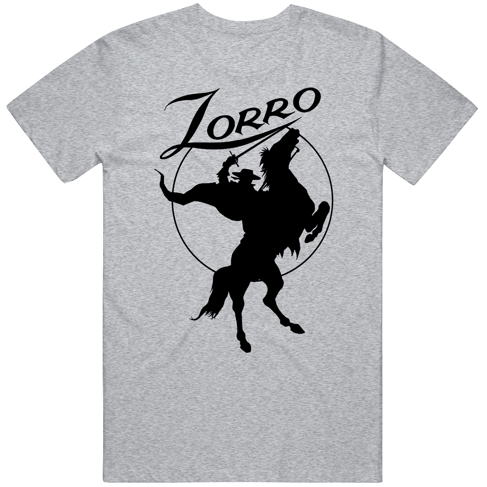 Zorro 90s Western Tv Show Mens Soft Cotton Tee T Shirt Zorro 90s Western Tv Show Mens Soft Cotton Tee T Shirt