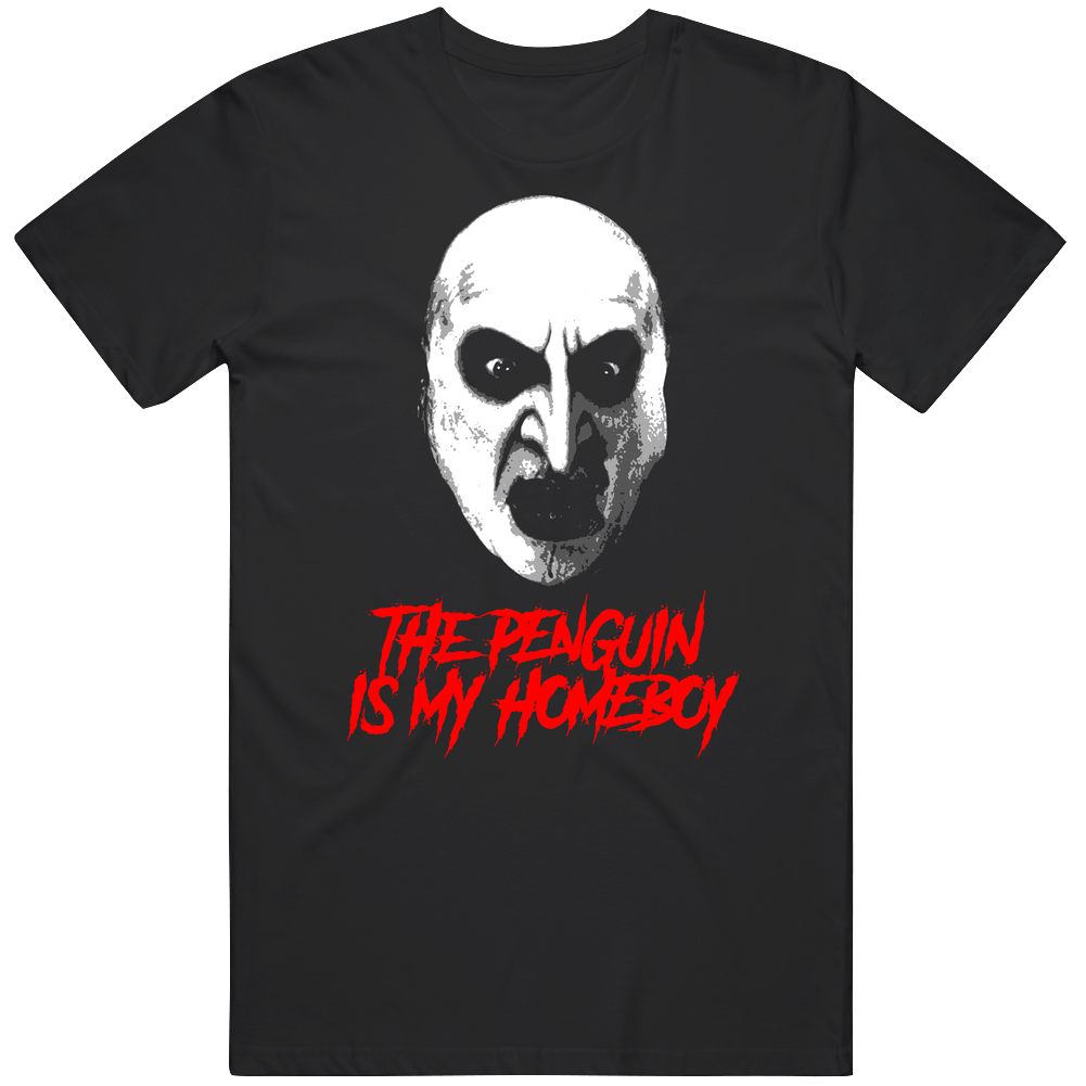 The Penguin Is My Homeboy Batman Movie Villain Mens Soft Cotton Tee T Shirt The Penguin Is My Homeboy Batman Movie Villain Mens Soft Cotton Tee T Shirt