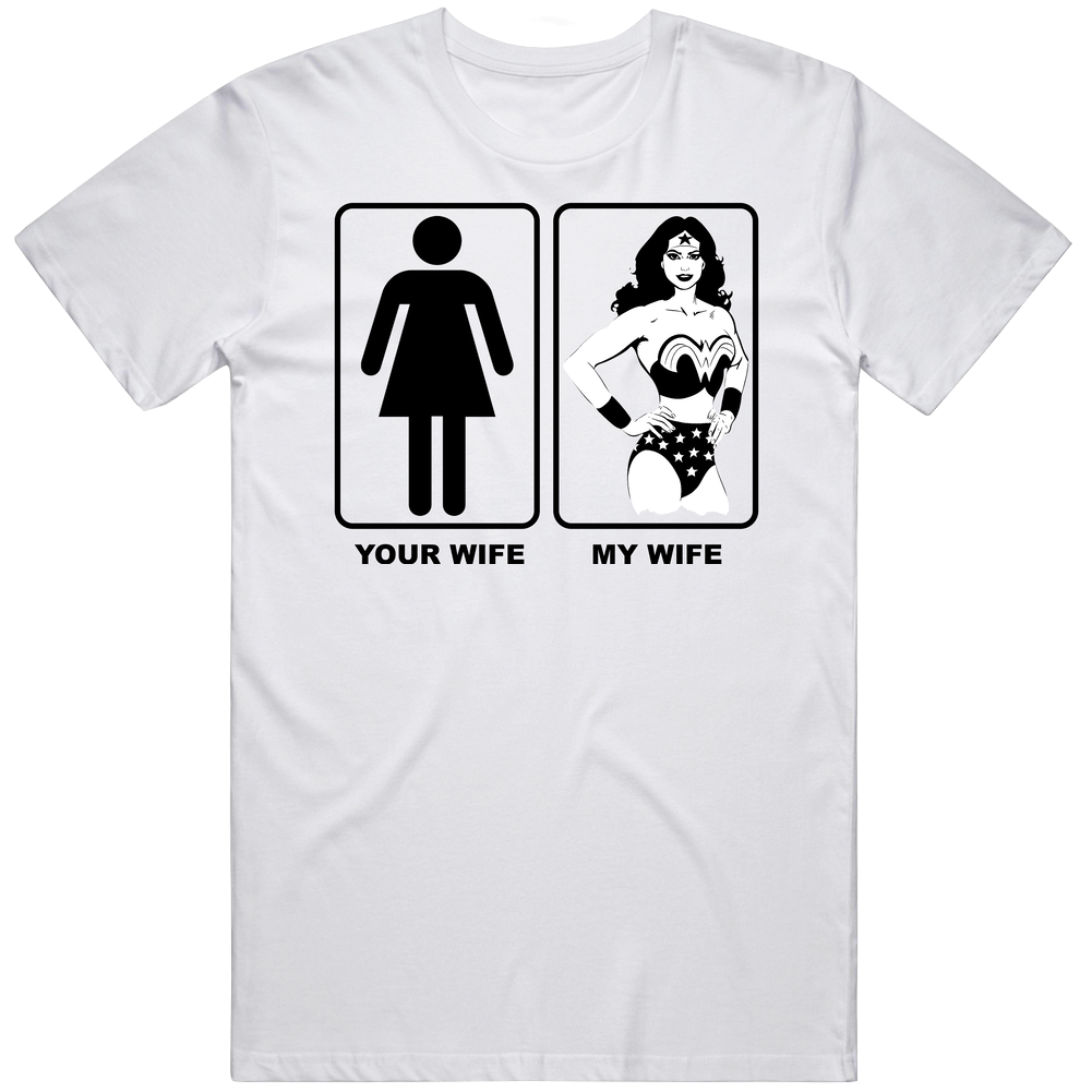 Your Wife My Wonder Woman Mens Soft Cotton Tee T Shirt