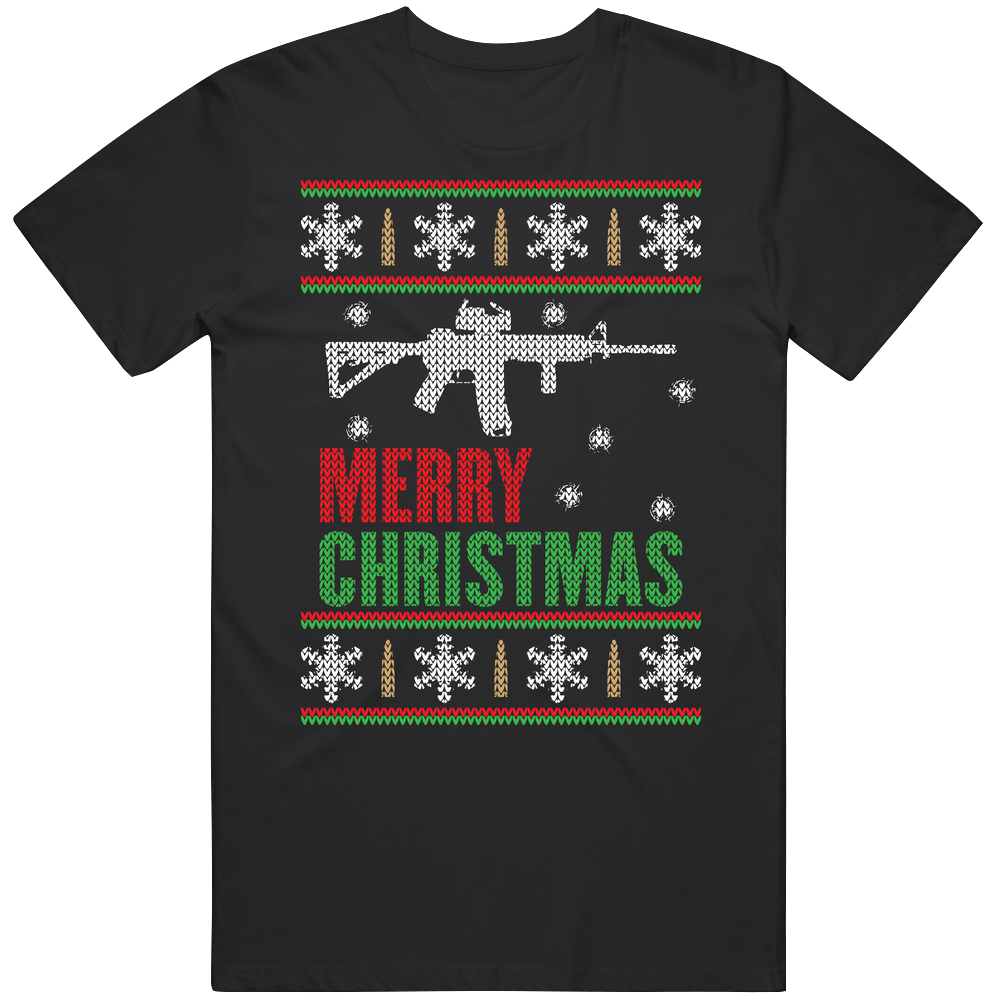 Ar15 Ugly Merry Christmas Sweater Mens Soft Cotton Tee T Shirt Ar15 Ugly Merry Christmas Sweater Mens Soft Cotton Tee T Shirt