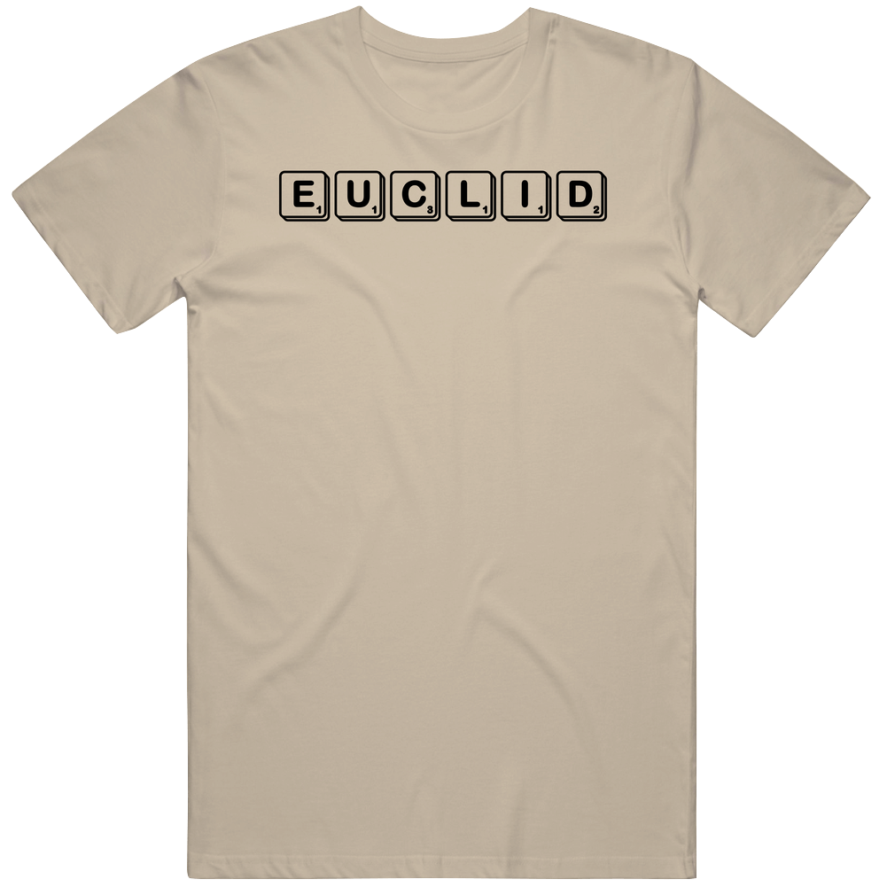 Euclid Scrabble Game Parody Mens Soft Cotton Tee T Shirt Euclid Scrabble Game Parody Mens Soft Cotton Tee T Shirt
