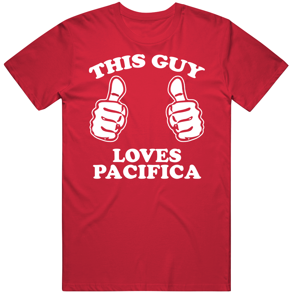 This Guy Loves Pacifica Custom Mens Soft Cotton Tee T Shirt This Guy Loves Pacifica Custom Mens Soft Cotton Tee T Shirt