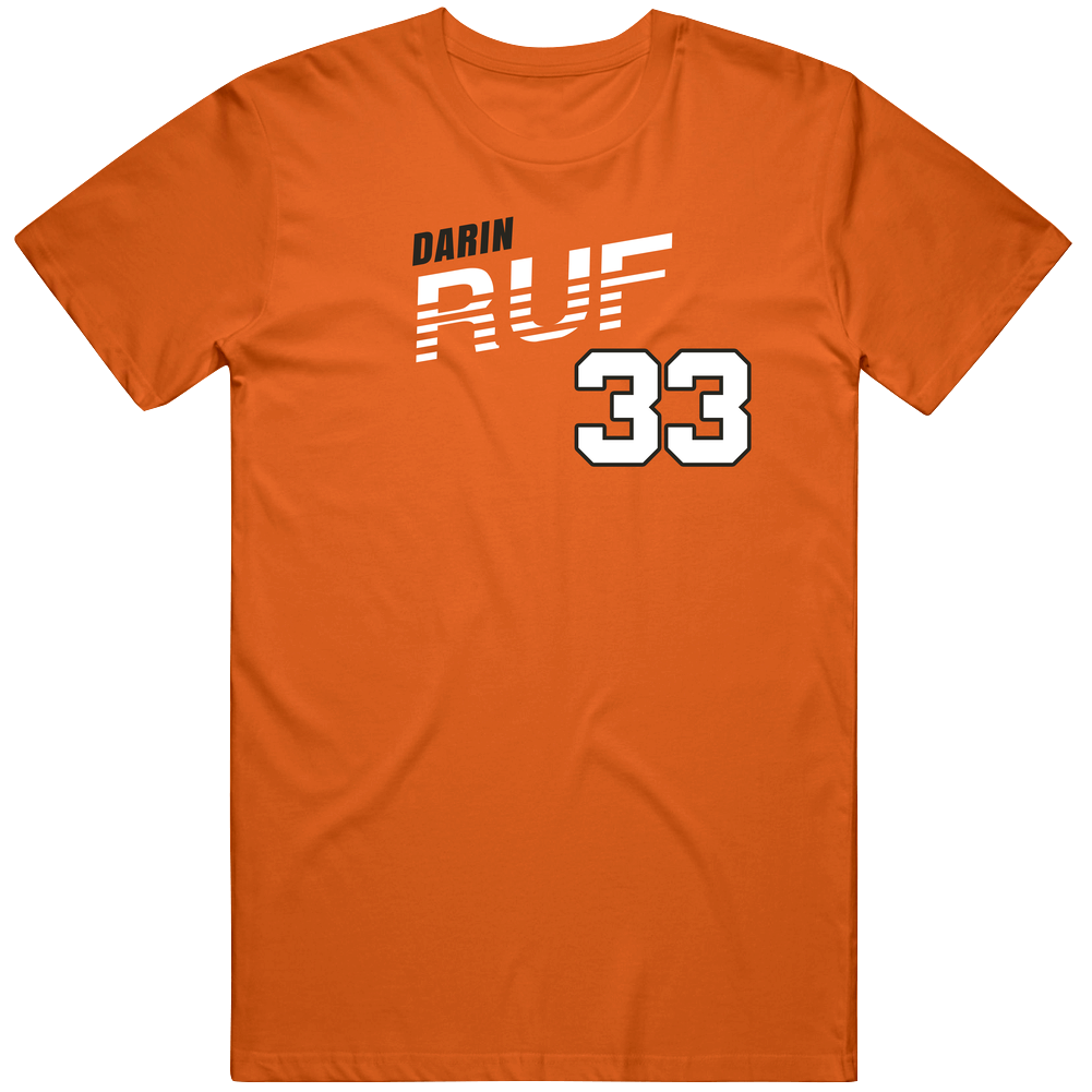 Darin Ruf 33 Favorite Player San Francisco Baseball Fan Mens Soft Cotton Tee T Shirt Darin Ruf 33 Favorite Player San Francisco Baseball Fan Mens Soft Cotton Tee T Shirt
