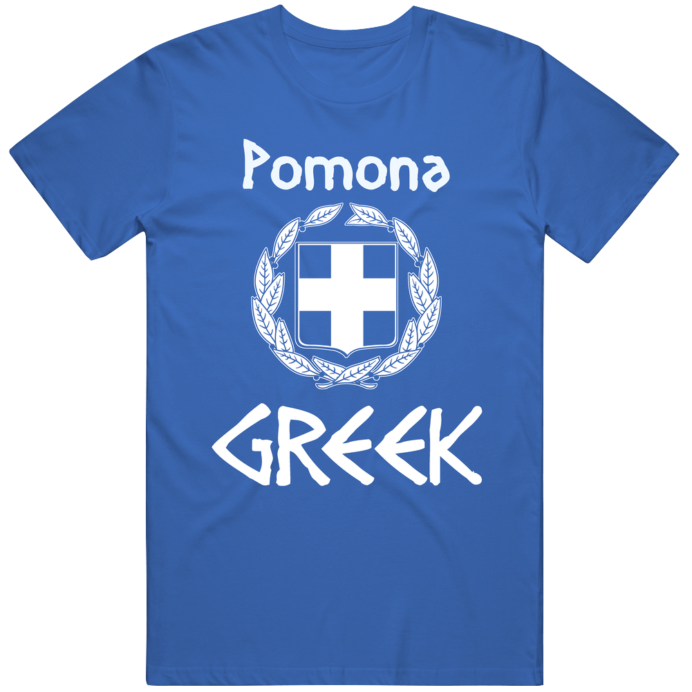 Pomona Greek Custom Mens Soft Cotton Tee T Shirt