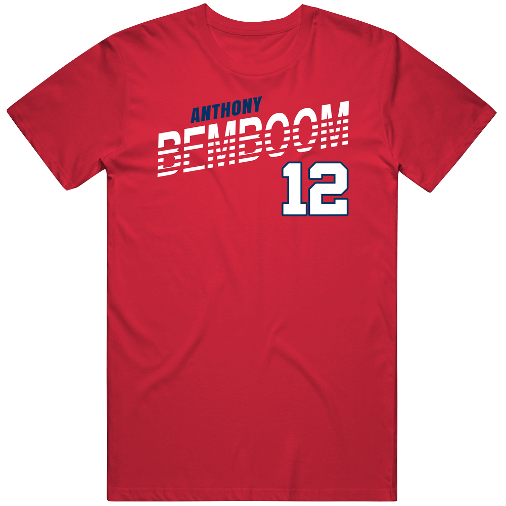 Anthony Bemboom 12 Favorite Player Los Angeles A Baseball Fan Mens Soft Cotton Tee T Shirt Anthony Bemboom 12 Favorite Player Los Angeles A Baseball Fan Mens Soft Cotton Tee T Shirt