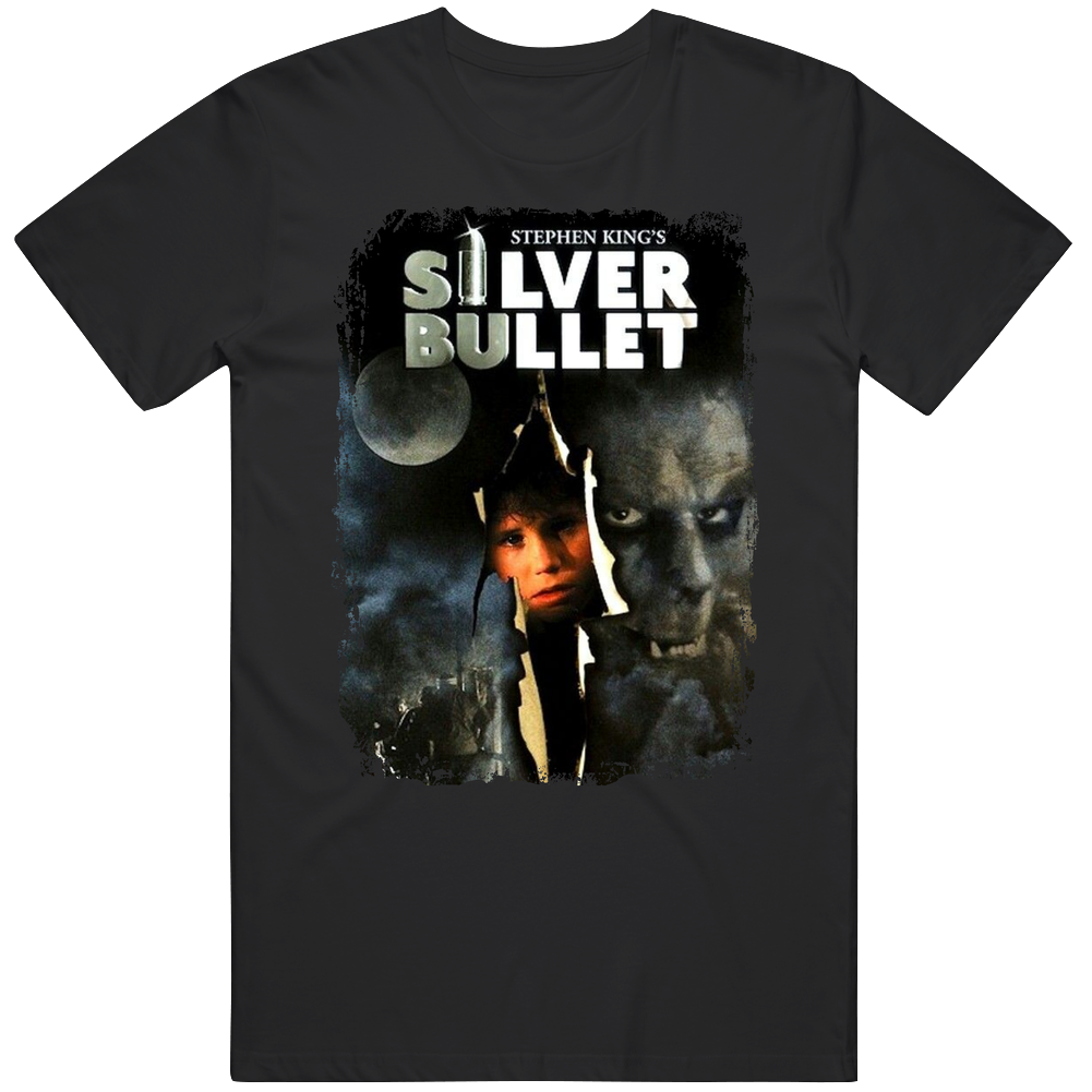 Silver Bullet Scary Movie Halloween Mens Soft Cotton Tee T Shirt Silver Bullet Scary Movie Halloween Mens Soft Cotton Tee T Shirt