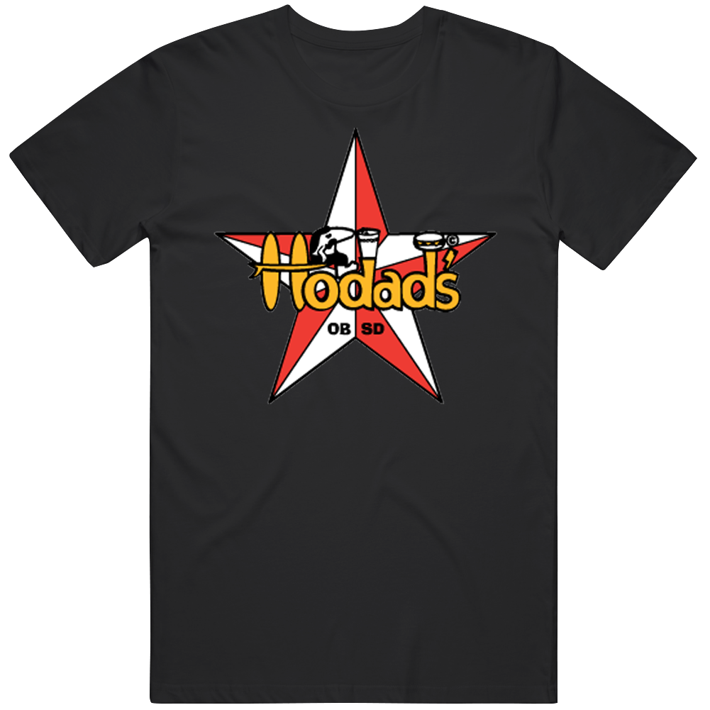 Hodad's Burger Food Fan Mens Soft Cotton Tee T Shirt Hodad's Burger Food Fan Mens Soft Cotton Tee T Shirt