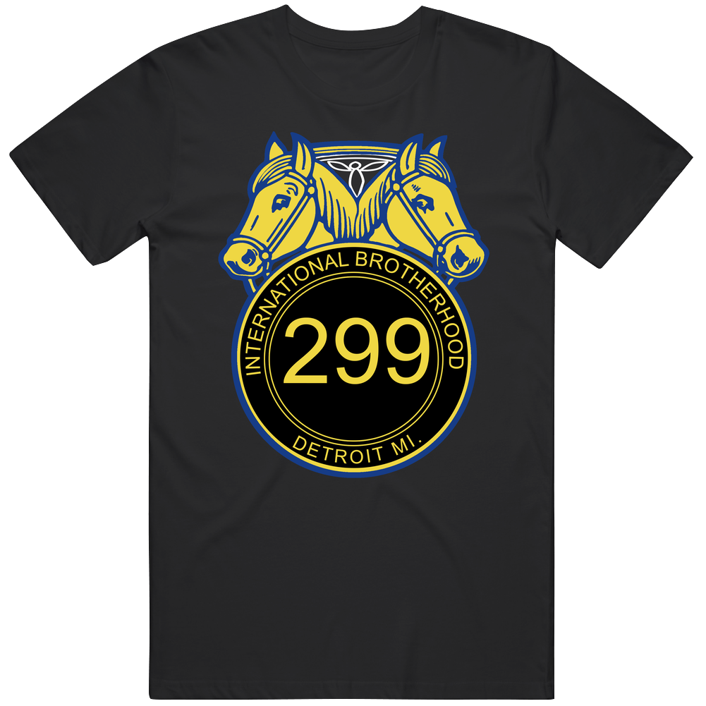 International Brotherhood Of Teamsters Local 299 Detroit Michigan Supporters Mens Soft Cotton Tee T Shirt International Brotherhood Of Teamsters Local 299 Detroit Michigan Supporters Mens Soft Cotton Tee T Shirt