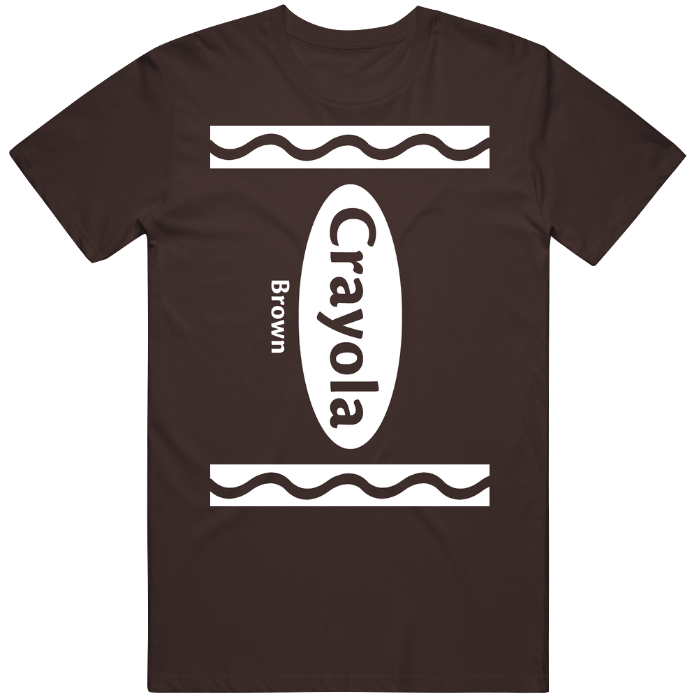 Dark Chocolate Brown Crayola Mens Soft Cotton Tee T Shirt