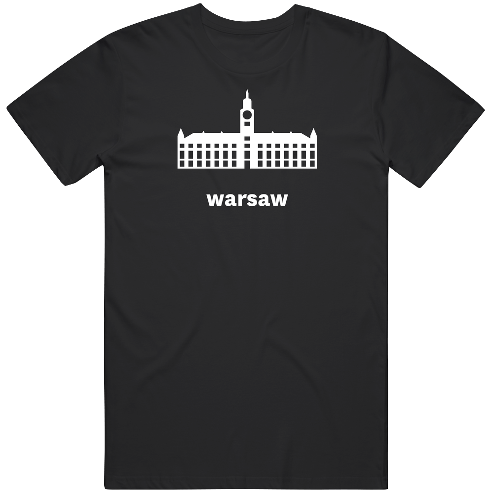 Warsaw Poland World Class Cities Landmarks Dark Mens Soft Cotton Tee T Shirt Warsaw Poland World Class Cities Landmarks Dark Mens Soft Cotton Tee T Shirt