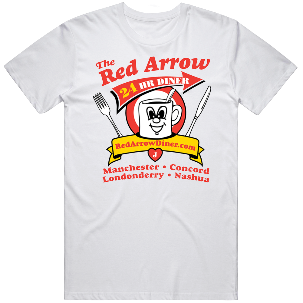 The Red Arrow Diner Favorite Restaurant Mens Soft Cotton Tee T Shirt The Red Arrow Diner Favorite Restaurant Mens Soft Cotton Tee T Shirt