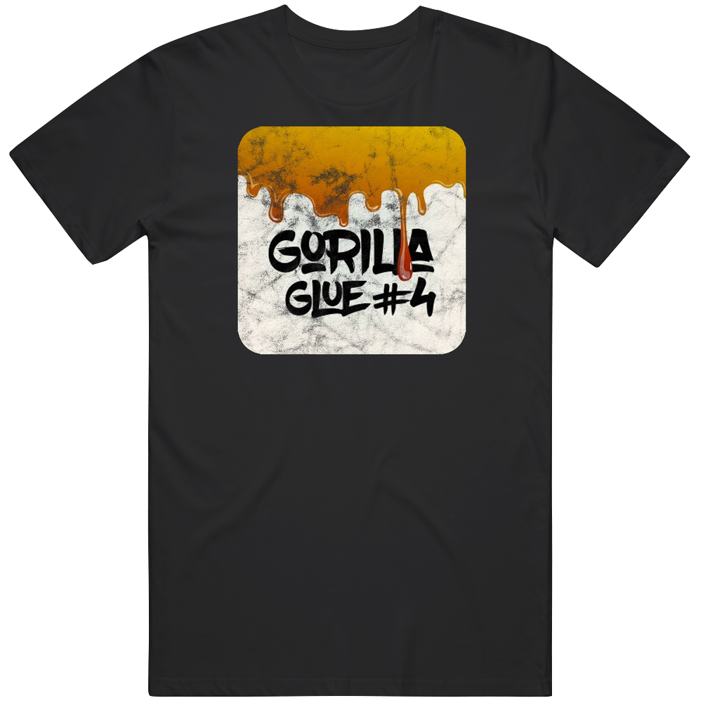 Gorilla Glue 4 Cannabis Weed Strain Parody Worn Look Mens Soft Cotton Tee T Shirt
