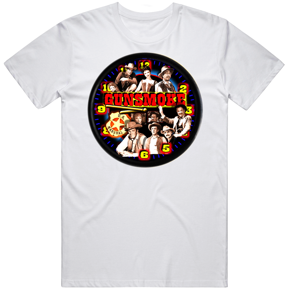 Gunsmoke Retro Tv Show Mens Soft Cotton Tee T Shirt Gunsmoke Retro Tv Show Mens Soft Cotton Tee T Shirt