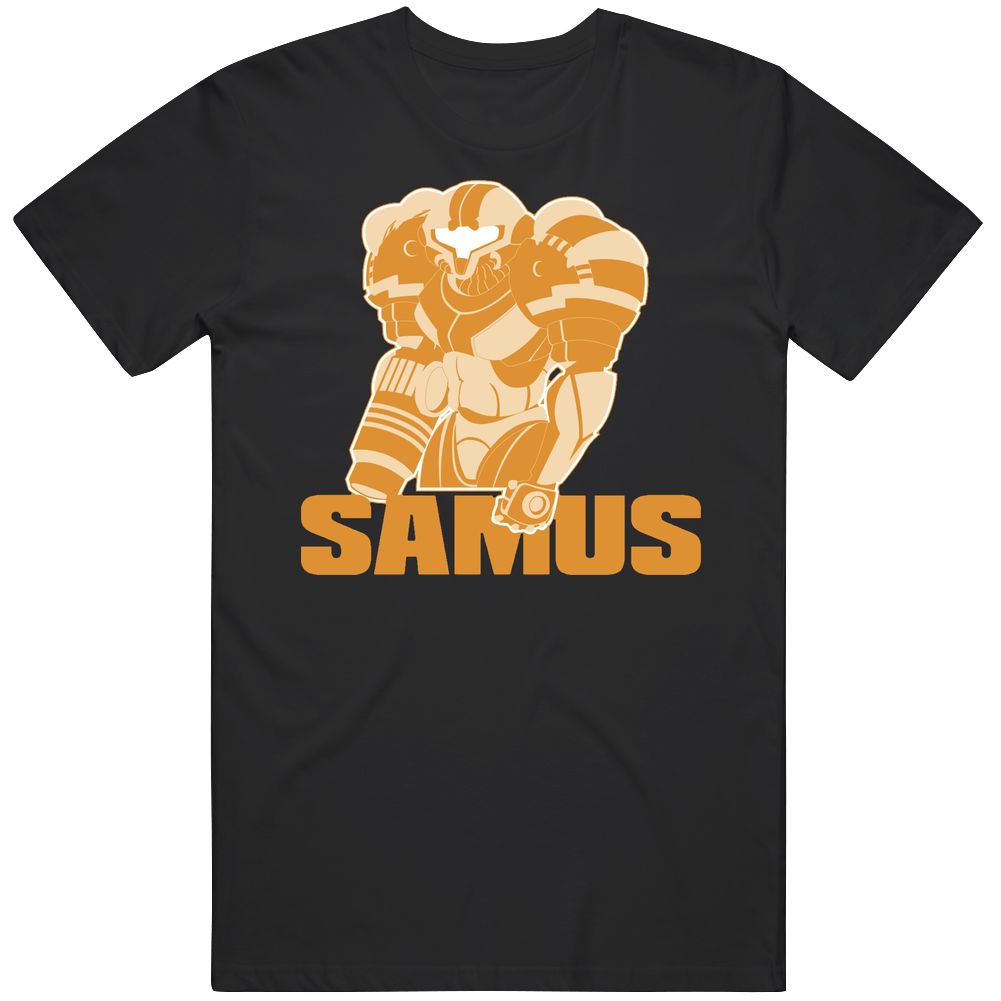 Metroid Samus Aran Video Game Mens Soft Cotton Tee T Shirt