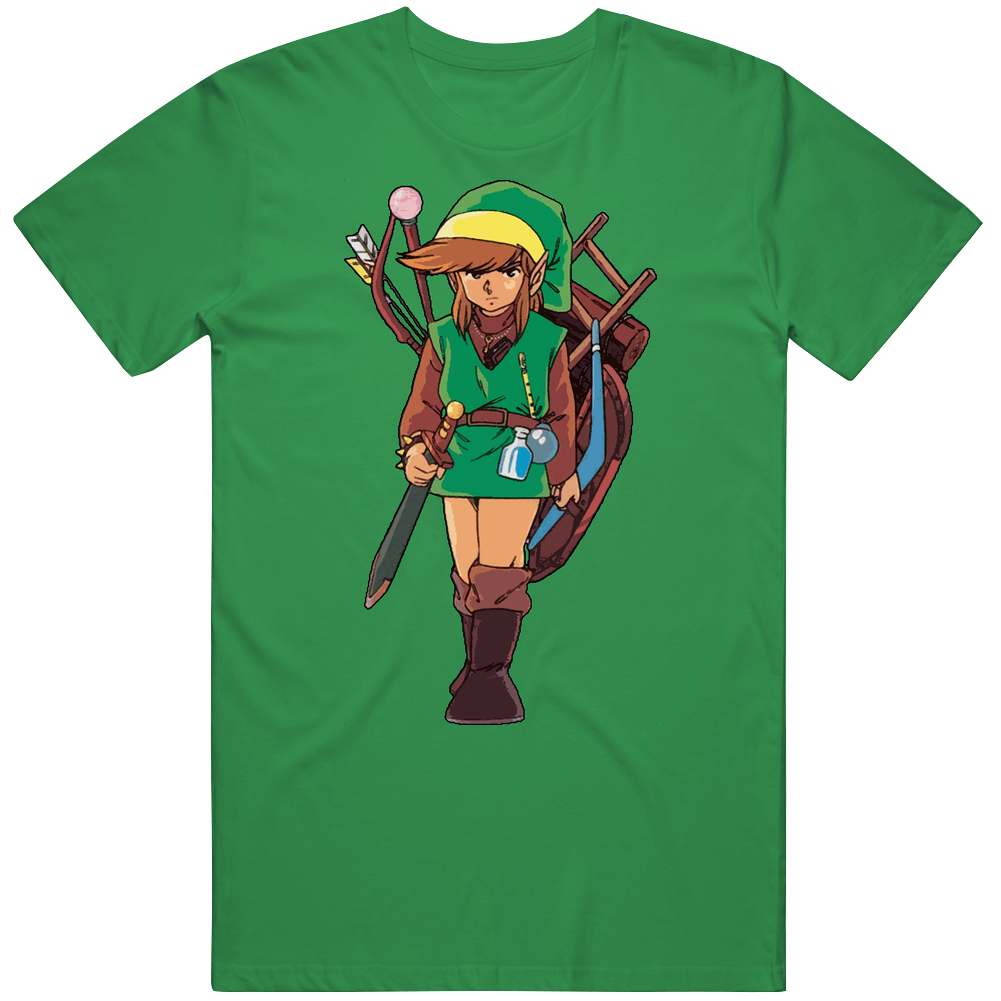 Old School Link Nes Nintendo Legend Of Zelda Mens Soft Cotton Tee T Shirt