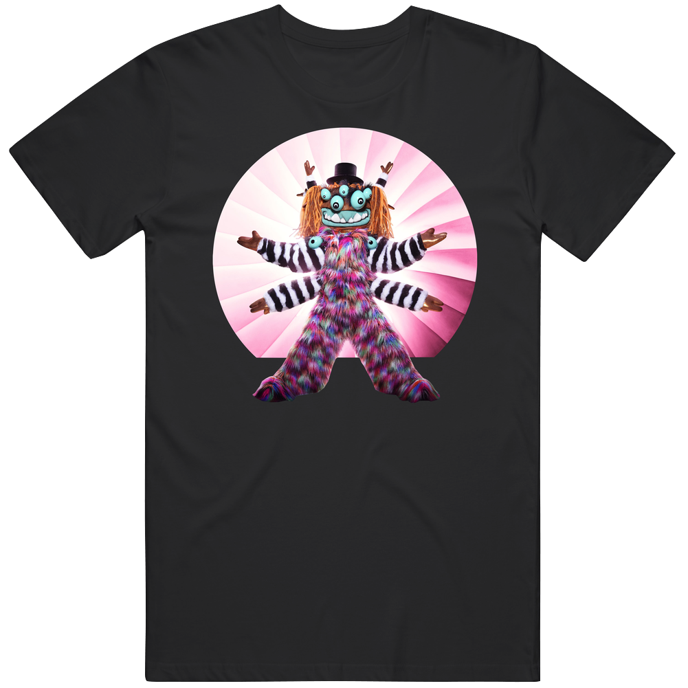 Squiggly Monster The Masked Singer Season Four Tv Show Fan Mens Soft Cotton Tee T Shirt