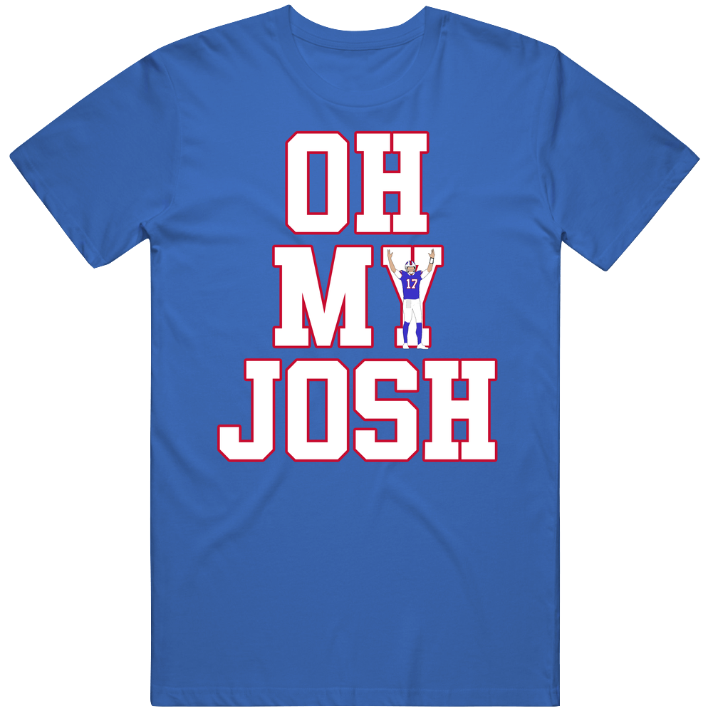 Josh Allen Oh My Josh Fan Mens Soft Cotton Tee T Shirt Josh Allen Oh My Josh Fan Mens Soft Cotton Tee T Shirt