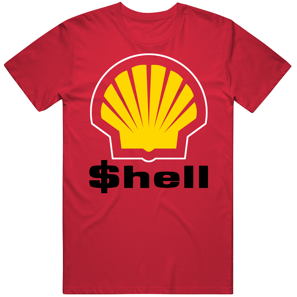 Shell Logo Funny Mens Soft Cotton Tee T Shirt