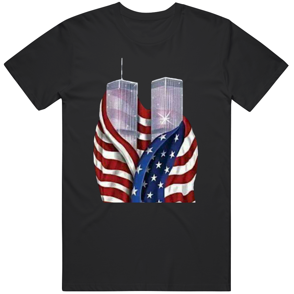 Twin Towers Tribute Mens Soft Cotton Tee T Shirt Twin Towers Tribute Mens Soft Cotton Tee T Shirt