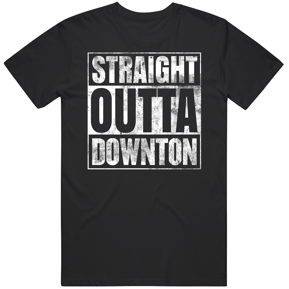 Straight Outta Downton Abbey British Tv Show Parody Fan T Mens Soft Cotton Tee T Shirt
