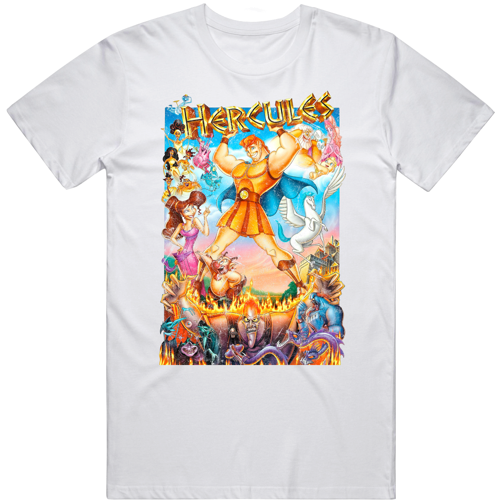 Hercules Animated Series 90s Tv Show Mens Soft Cotton Tee T Shirt Hercules Animated Series 90s Tv Show Mens Soft Cotton Tee T Shirt