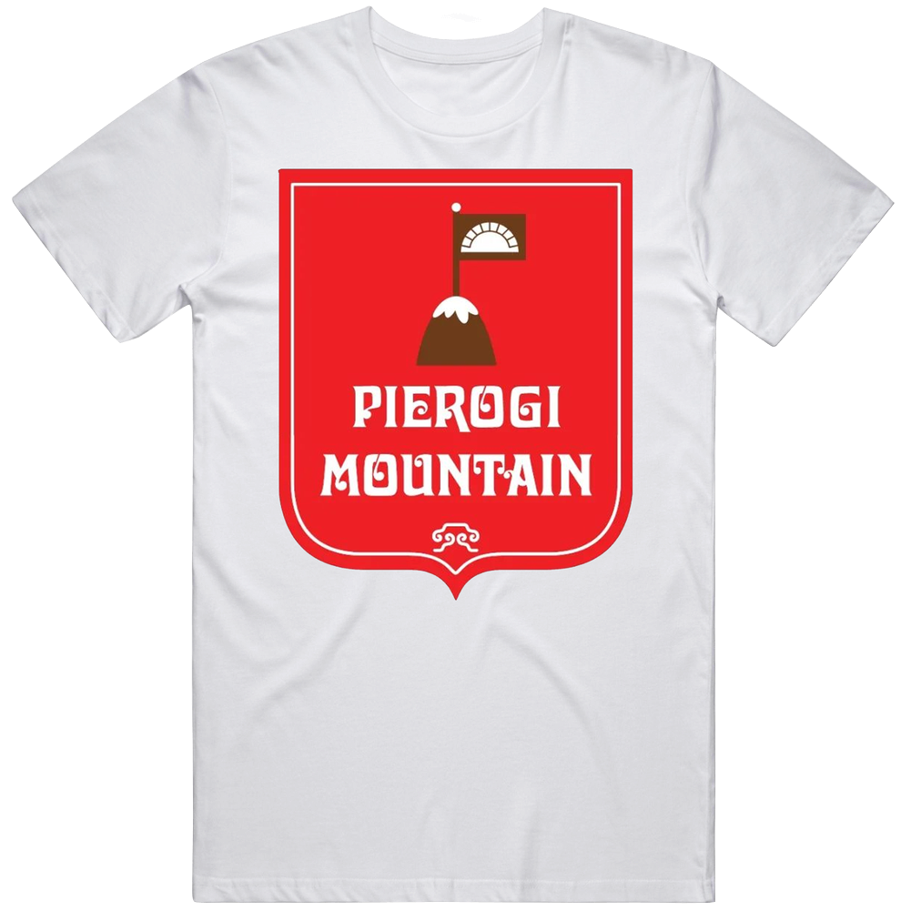 Pierogi Mountain Favorite Restaurant Mens Soft Cotton Tee T Shirt