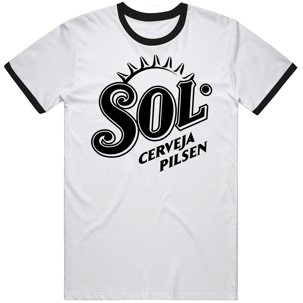 Sol Cerveja Pilsen Mens Soft Cotton Tee T Shirt Sol Cerveja Pilsen Mens Soft Cotton Tee T Shirt